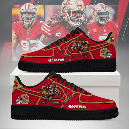 PREMIUM NFL X SF49 LIMITED EDITION AF1 SHOES NDT NHM 221125