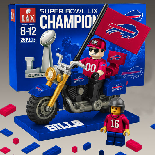 PREMIUM NFL x BUF Building Blocks Bike Toy Set NDT NHM 181125