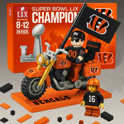 PREMIUM All TEAM NFL BUIDING  BLOCKS BIKE TOY SET NDT  181125