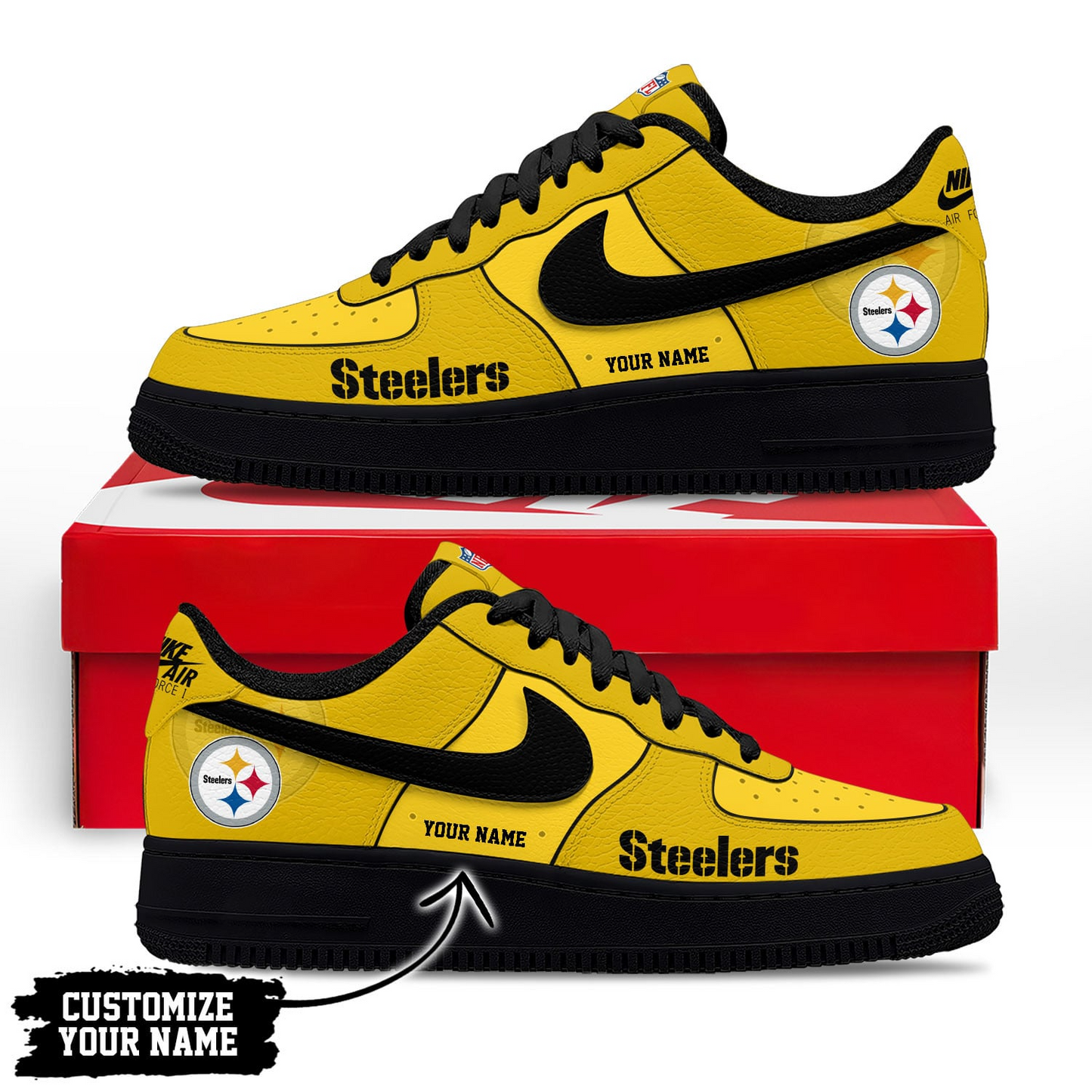 PS Premium NFL Custom AF1 Shoes DDT CTND