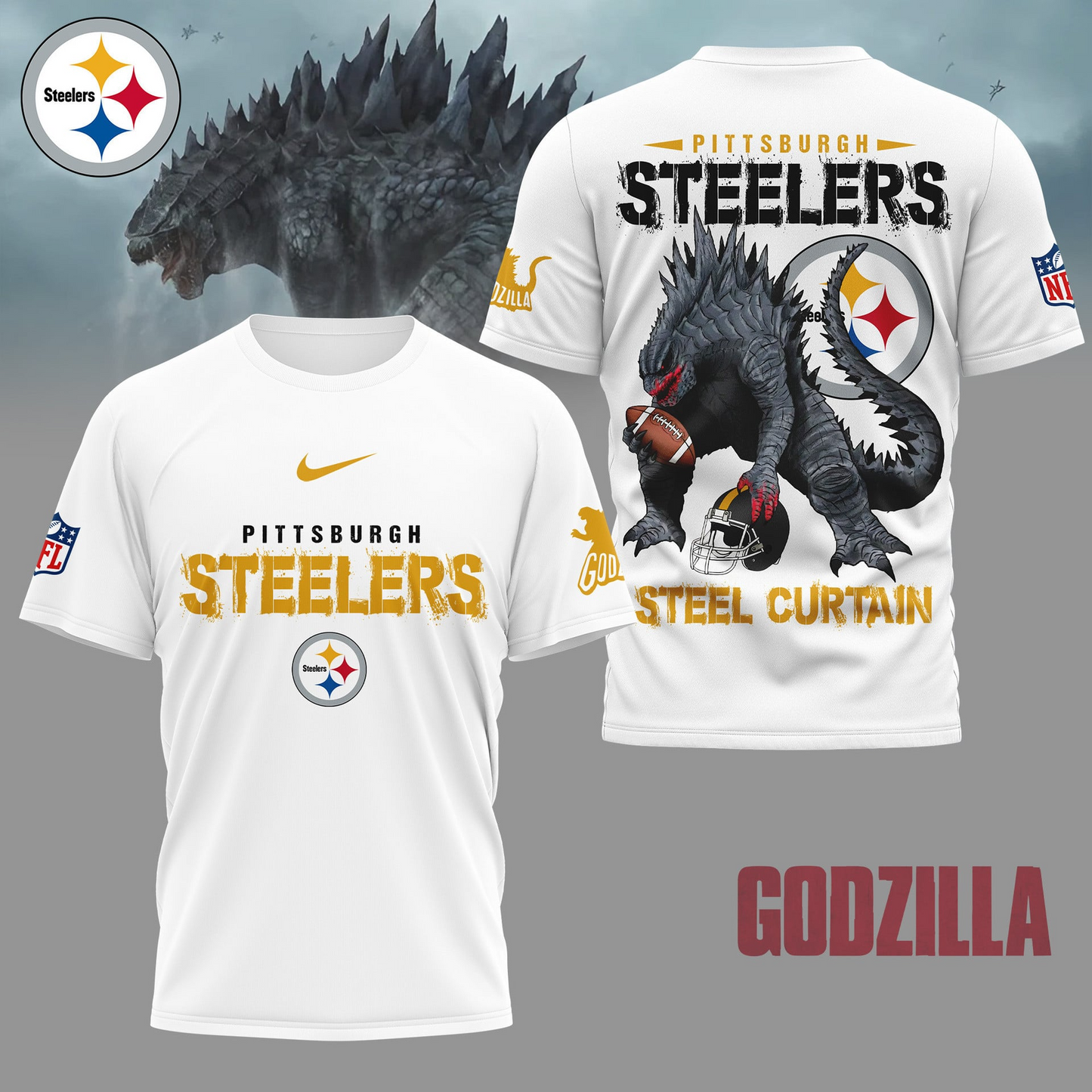 PS Premium NFL Godzilla Football Shirt DDT CTND