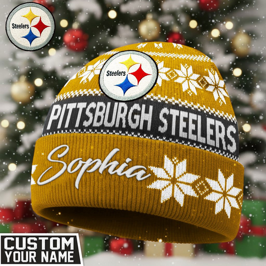 PS Premium NFL Personalized Football Beanie Hat DDT NTL
