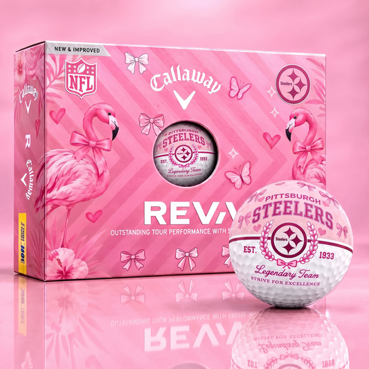 PS x Custom NFL Pink Coquette Ladies Golf Balls