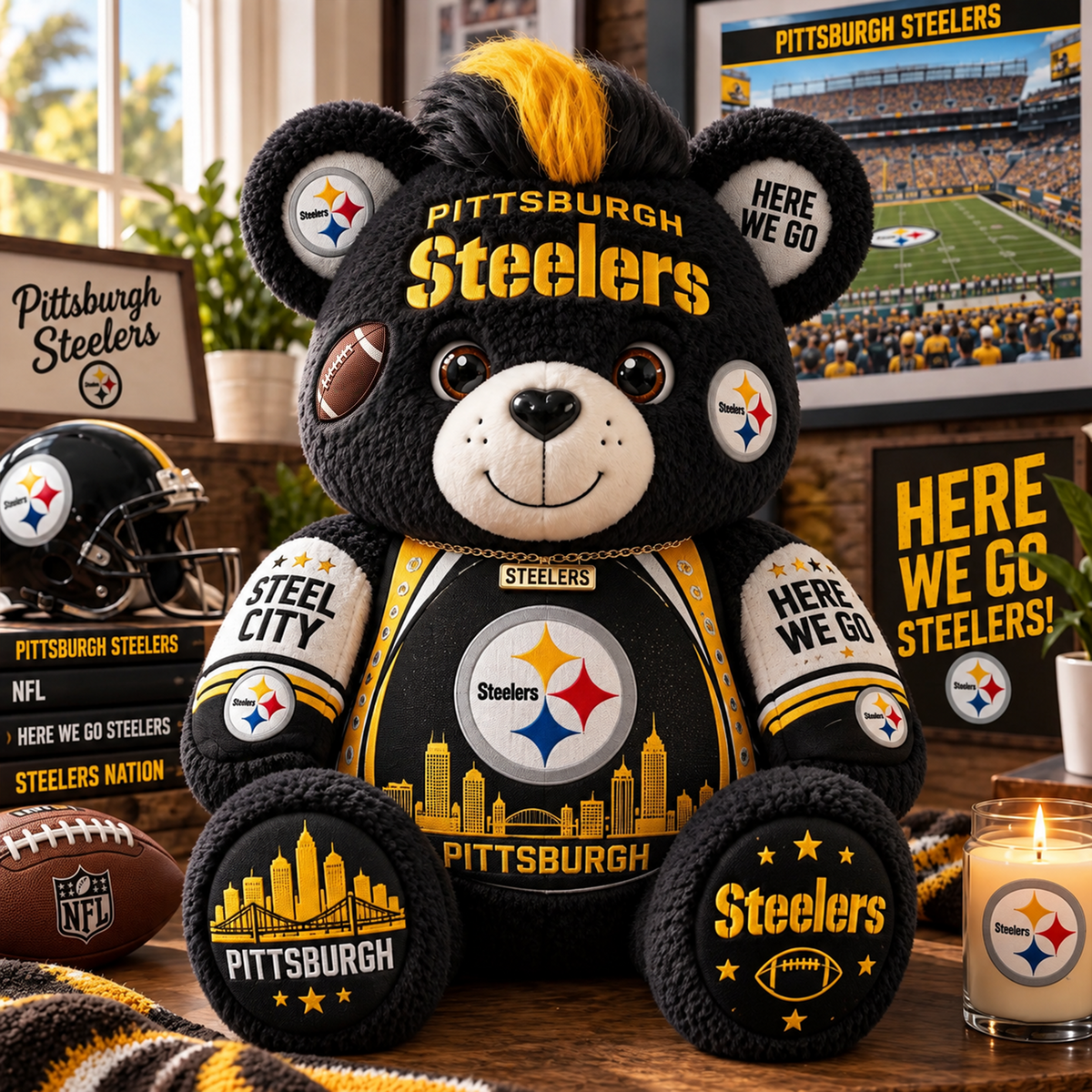PS x NFL Bear Custom Shaped Pillow
