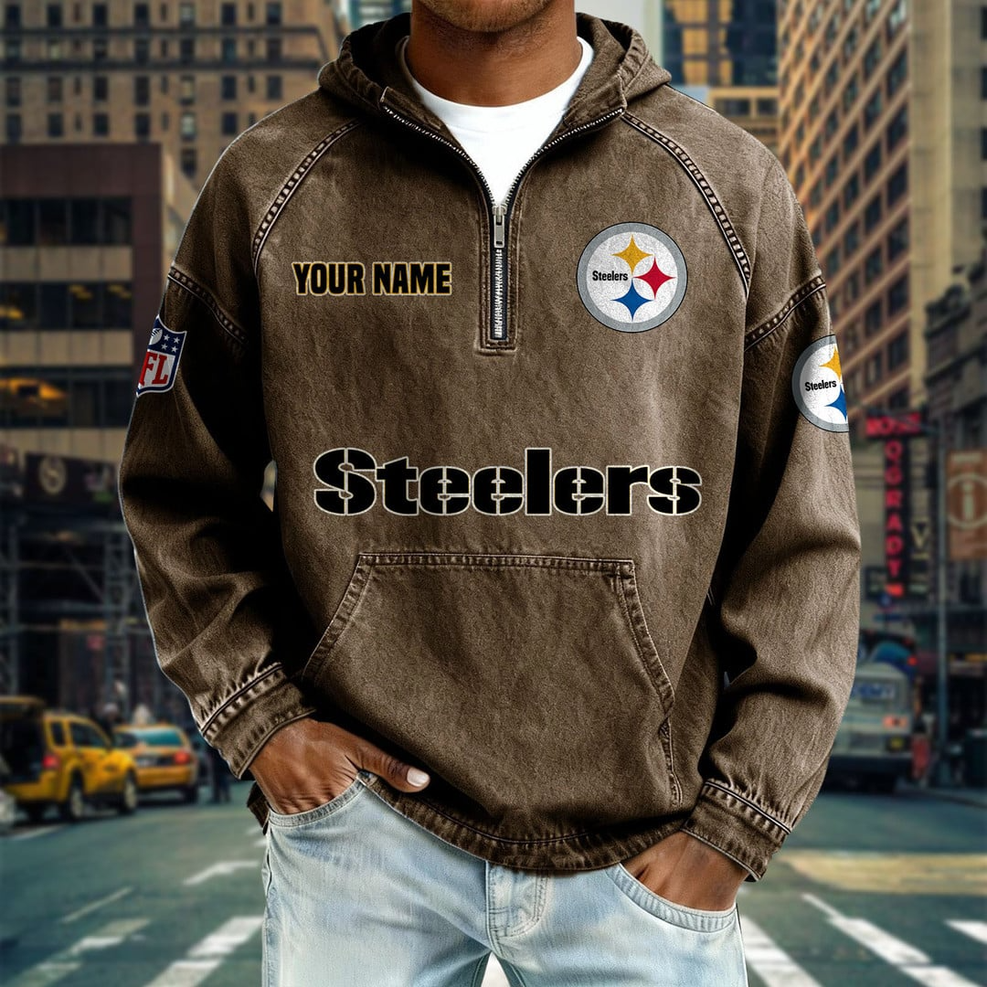 PS x NFL Denim Long - Sleeved Hooded Sweatshirt DDT NTL