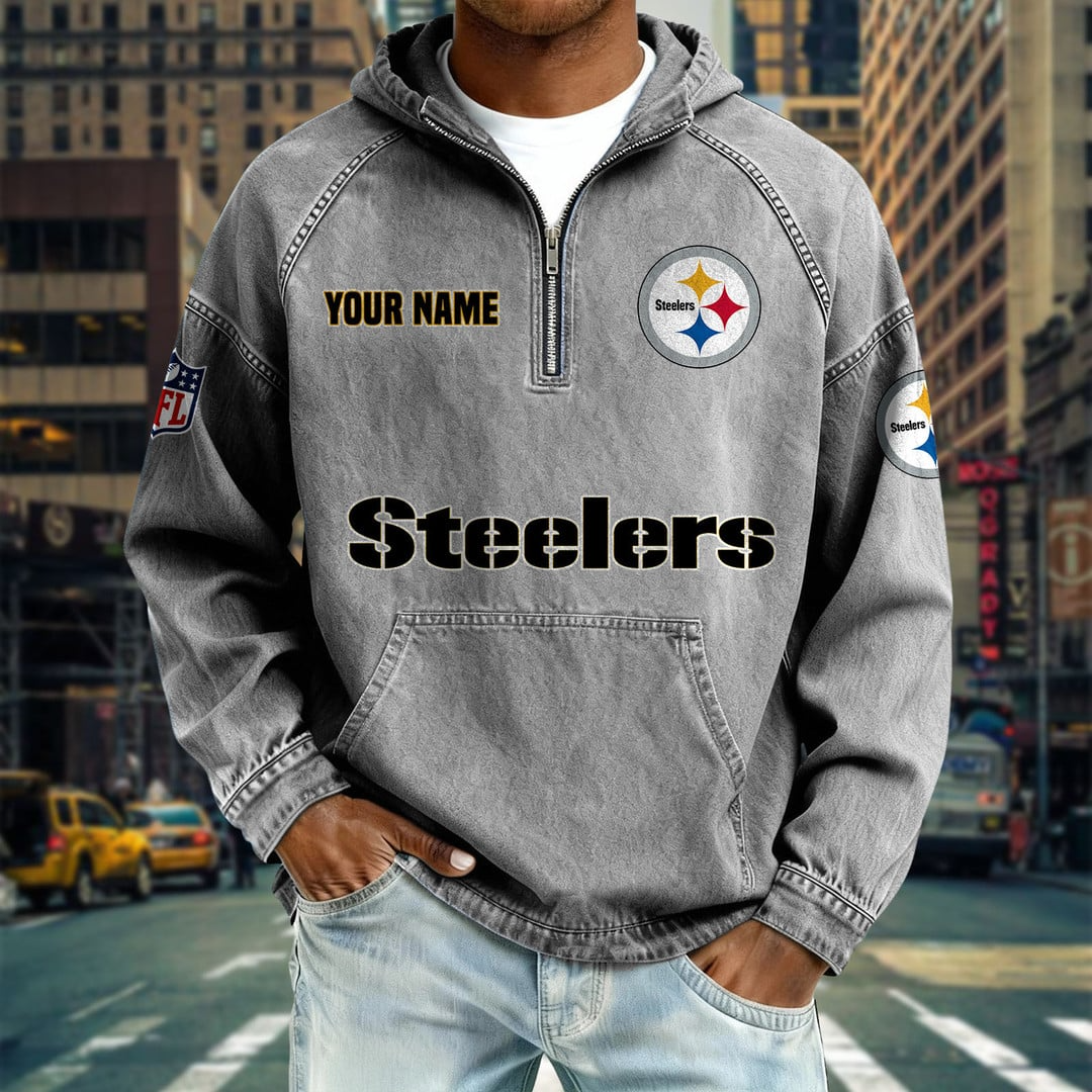 PS x NFL Denim Long - Sleeved Hooded Sweatshirt DDT NTL