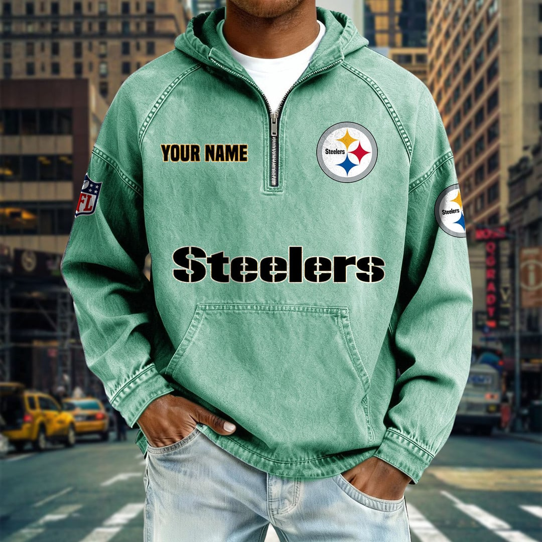 PS x NFL Denim Long - Sleeved Hooded Sweatshirt DDT NTL