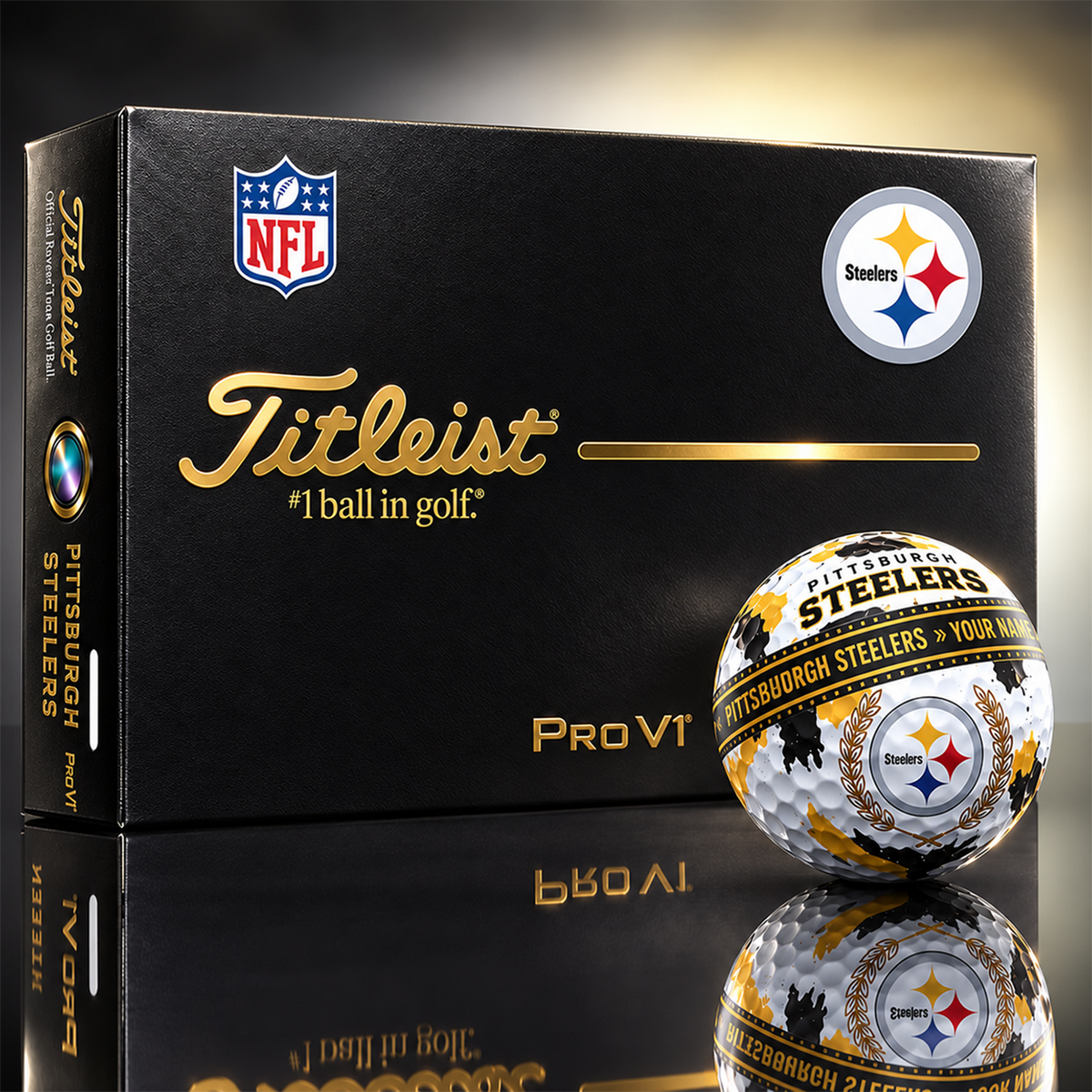 PS x Premium NFL Titleist Pro V1 Golf Ball Set
