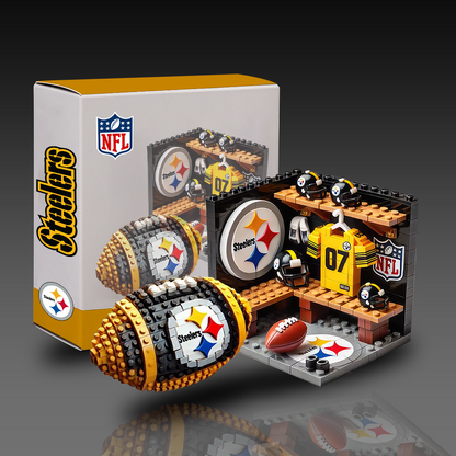 NFL Team Ball & Changing Room Building Block Football Set DDT CTND