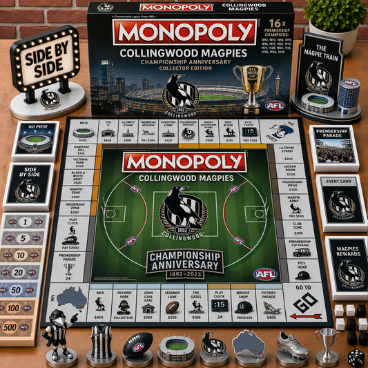 Premium AFL CM Championship Anniversary  Monopoly Collector’s Edition Board Game V3