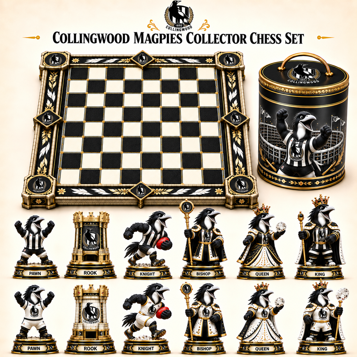 Premium AFL CM Collector Chess Set