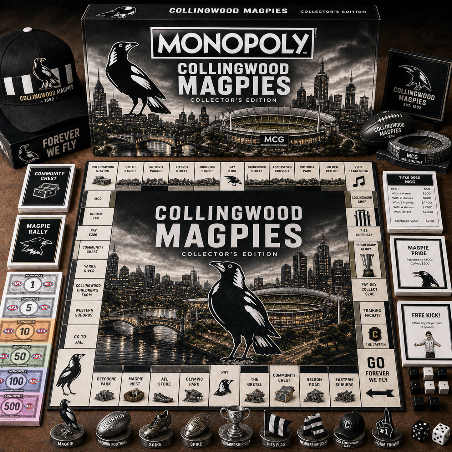 Premium AFL CM Legacy Monopoly Collector’s Edition Board Game V2