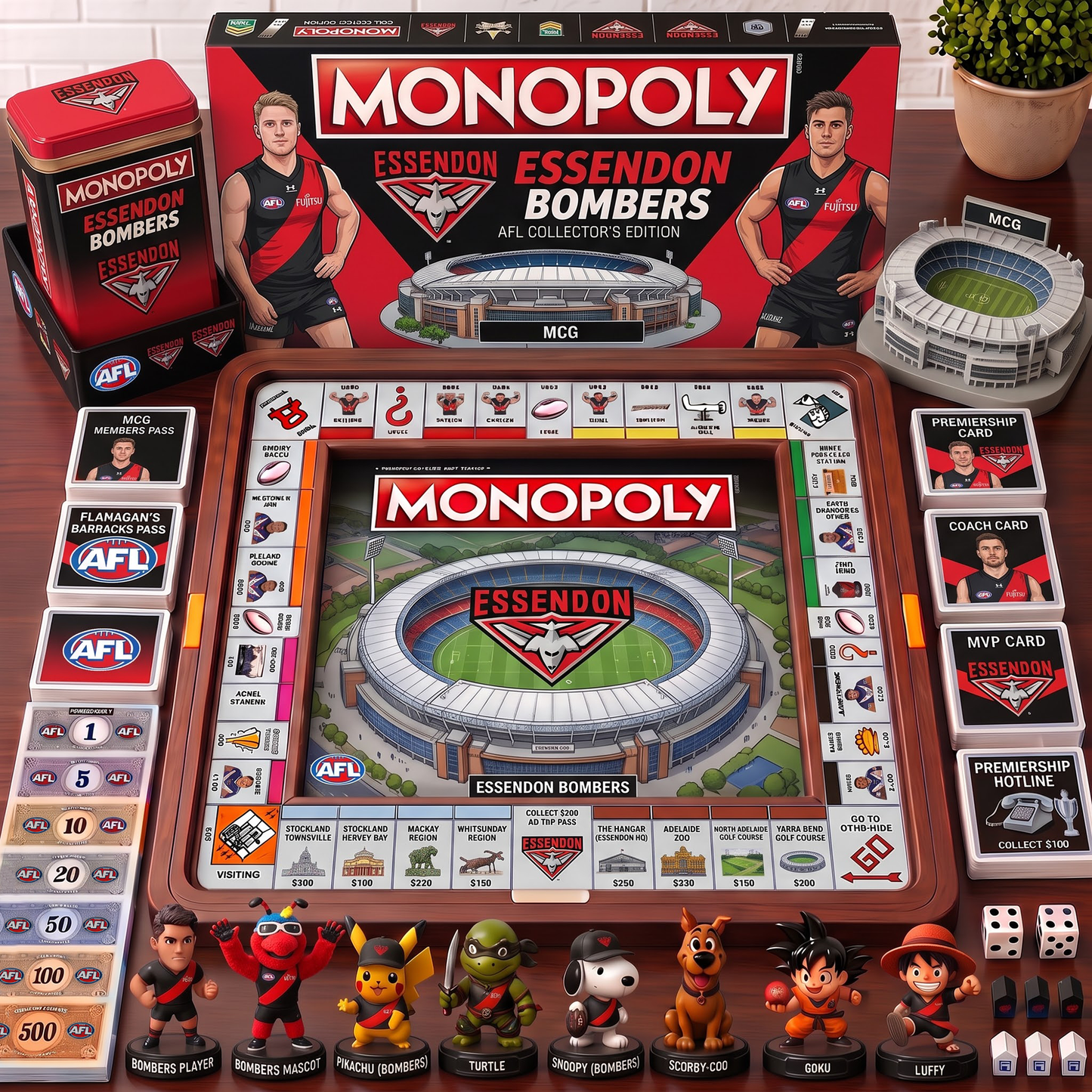 Premium AFL EB Nest Monopoly Collector’s Edition Board Game V4