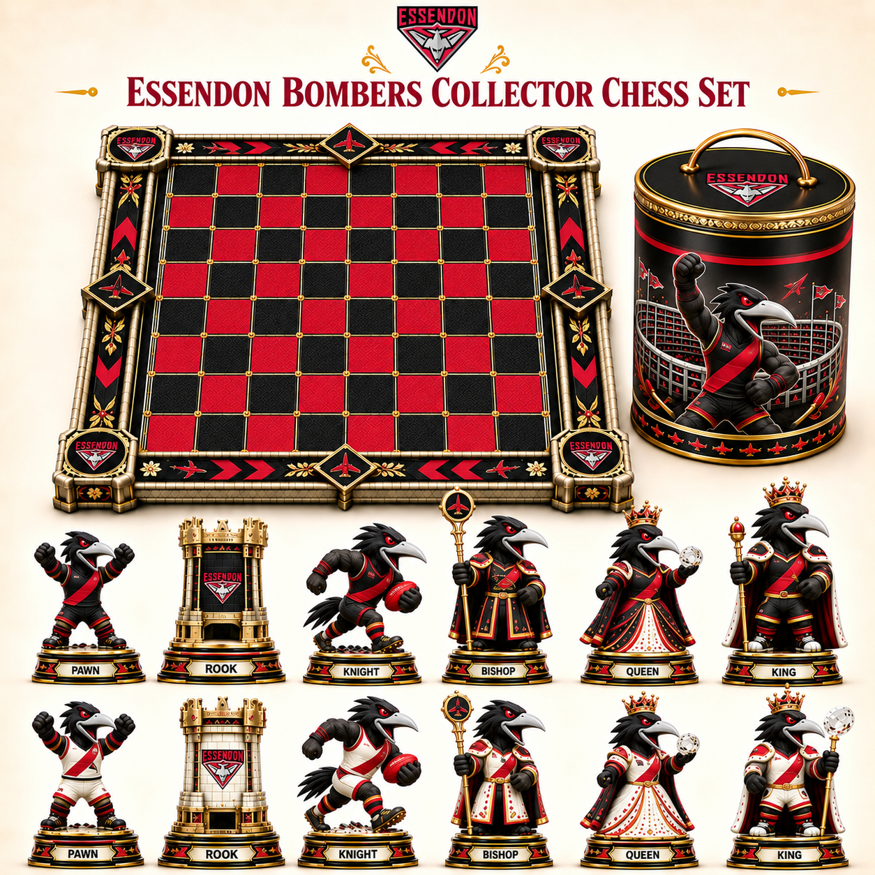 Premium AFL ESS Collector Chess Set