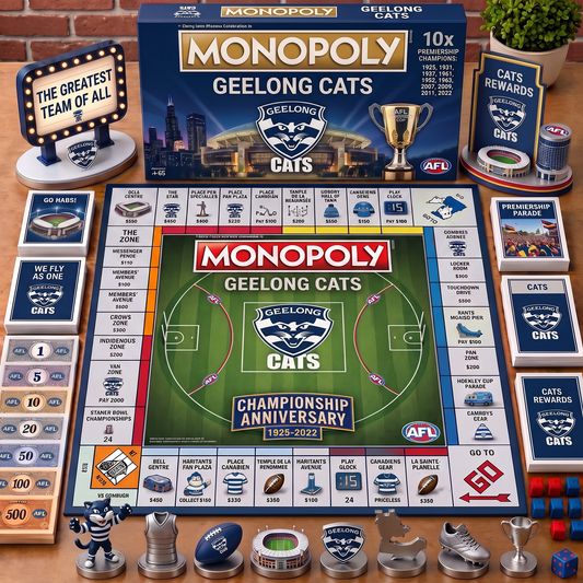 Premium AFL GC Championship Anniversary  Monopoly Collector’s Edition Board Game V3