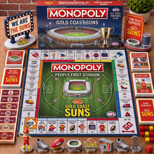 Premium AFL GCS Championship Anniversary  Monopoly Collector’s Edition Board Game V3