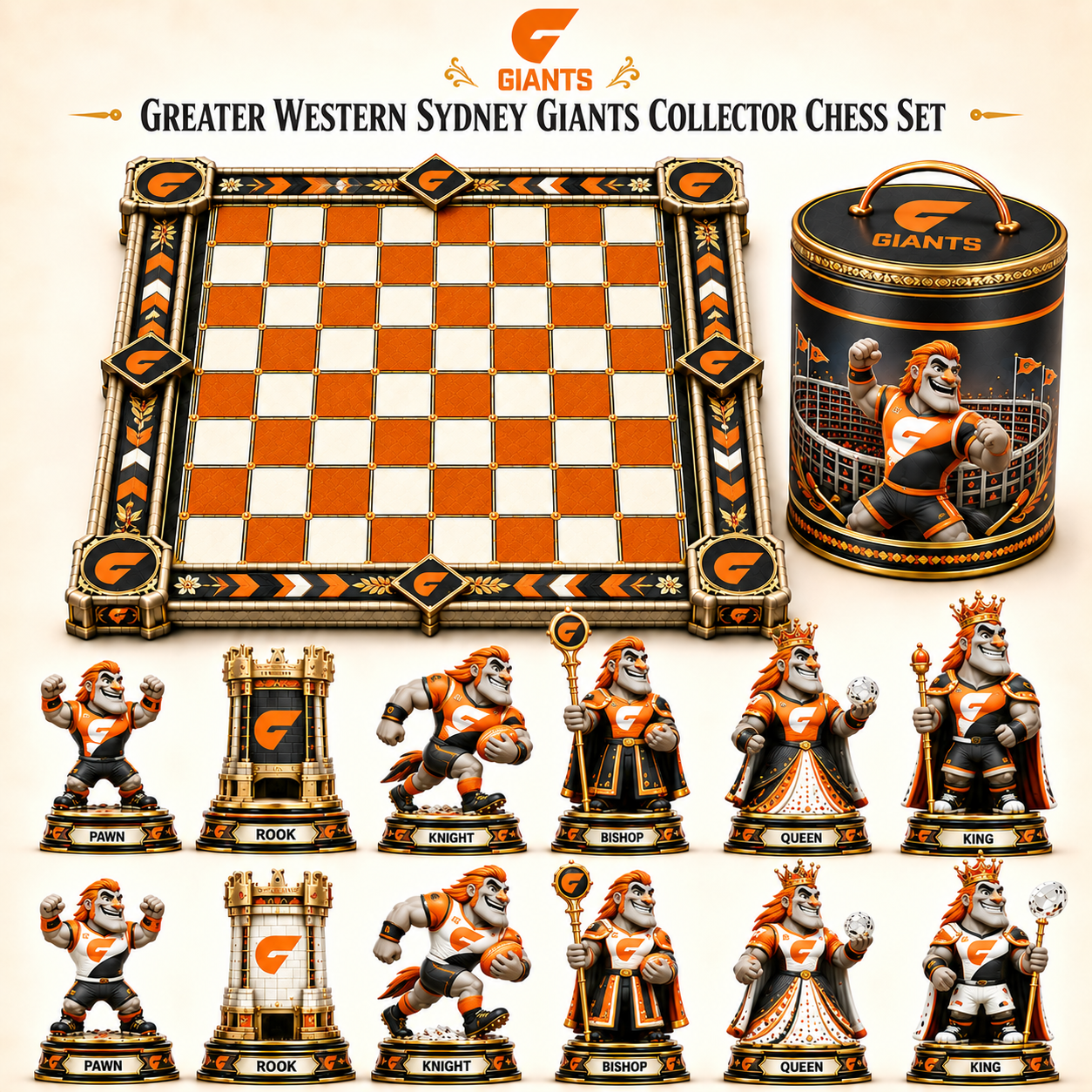 Premium AFL GWSG Collector Chess Set