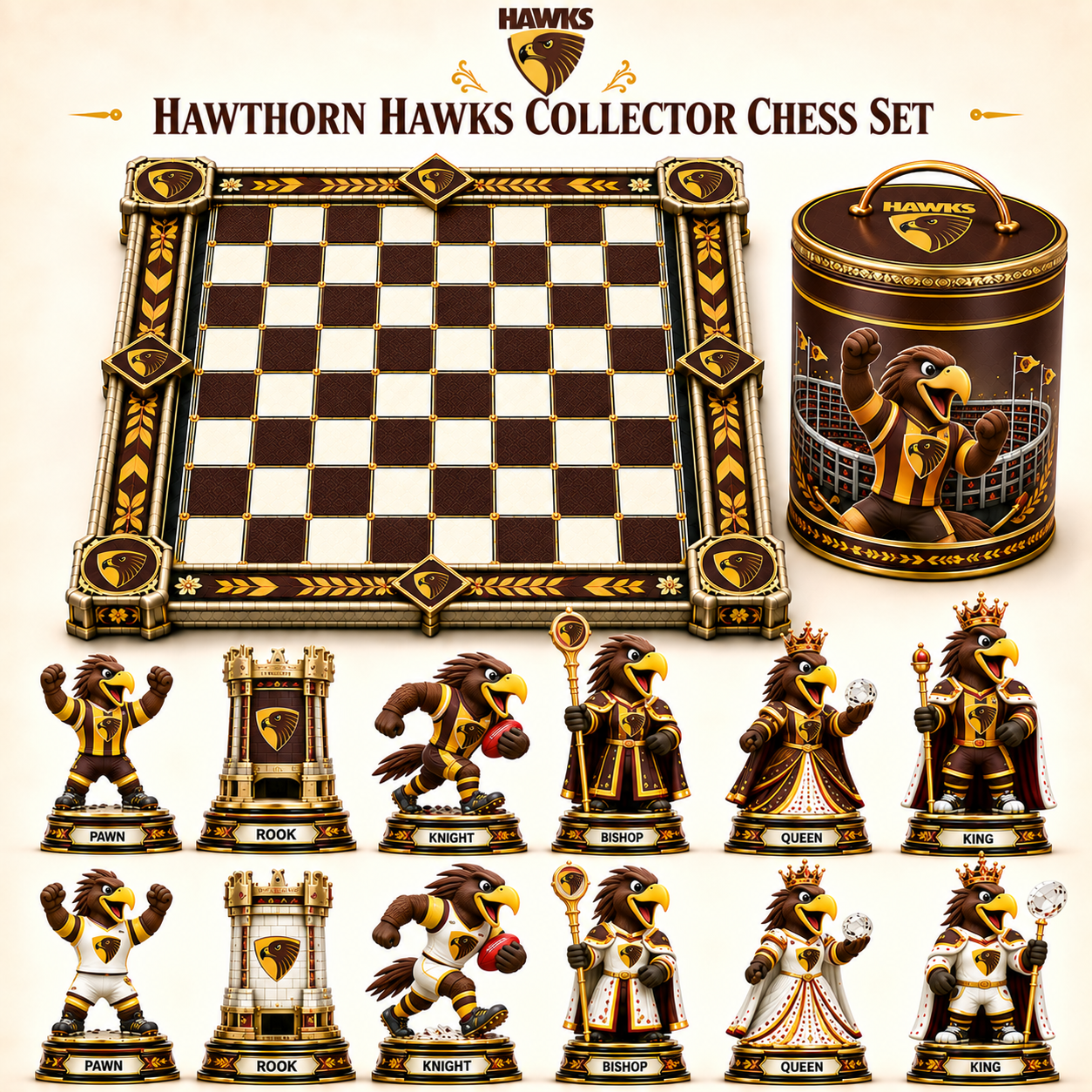 Premium AFL HH Collector Chess Set