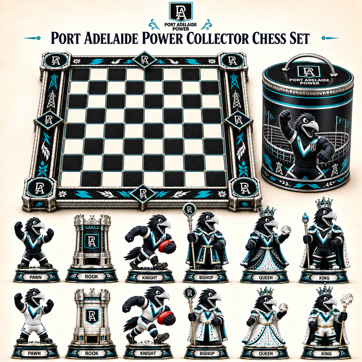 Premium AFL PAP Collector Chess Set