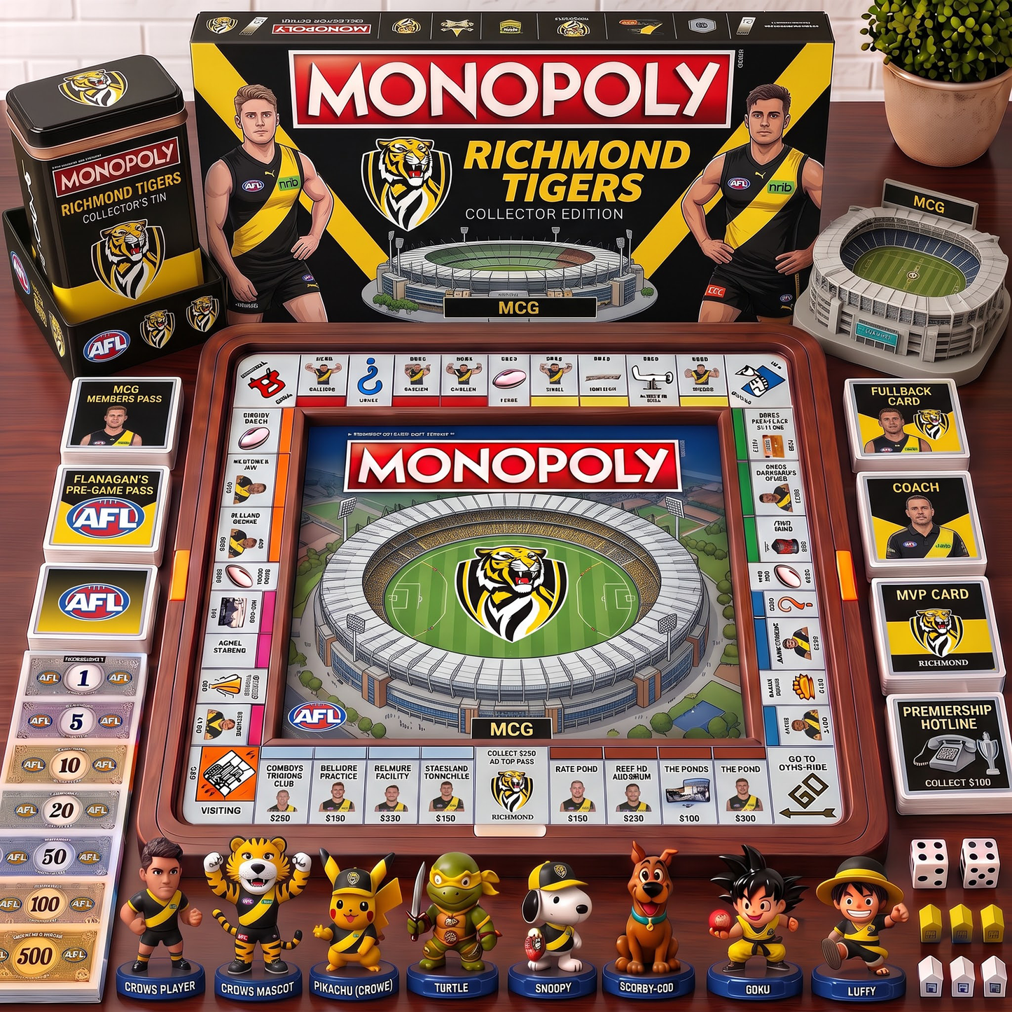 Premium AFL RT Nest Monopoly Collector’s Edition Board Game V4