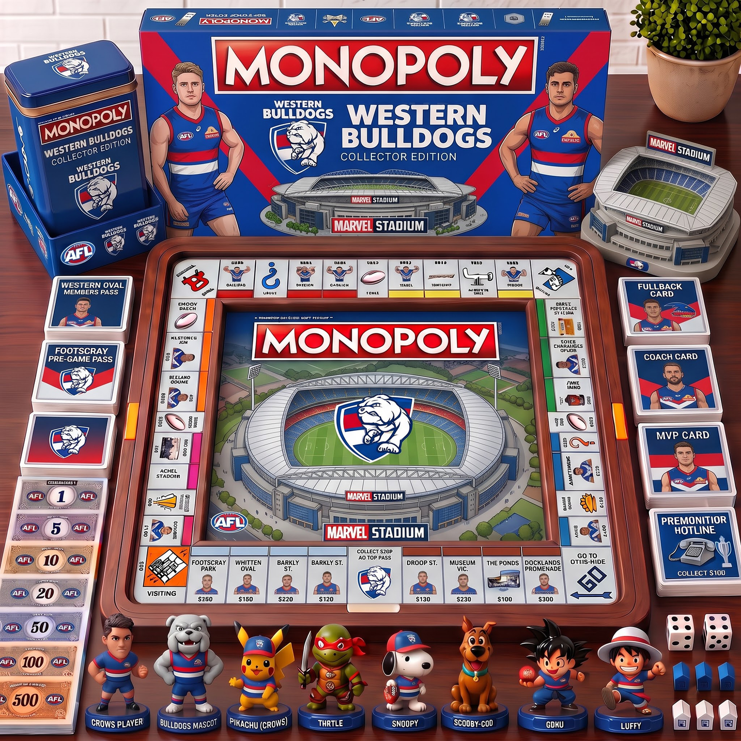 Premium AFL WB Nest Monopoly Collector’s Edition Board Game V4