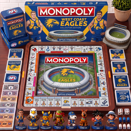 Premium AFL WCE Nest Monopoly Collector’s Edition Board Game V4