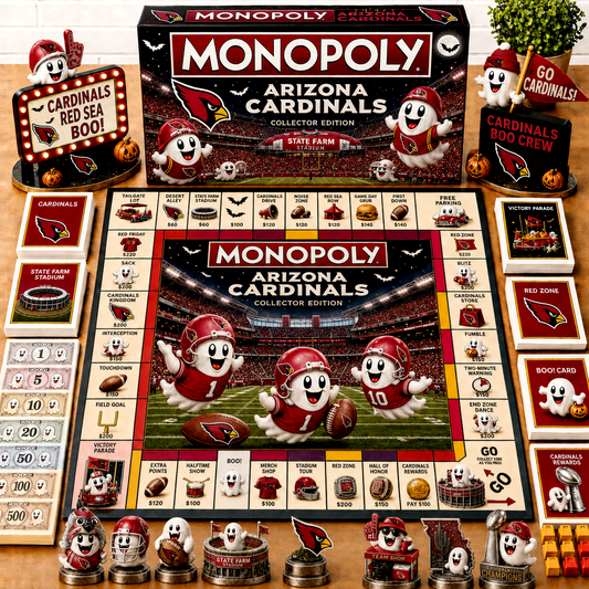 Premium NFL AC Halloween Ghost Monopoly Collector’s Edition Board Game V6