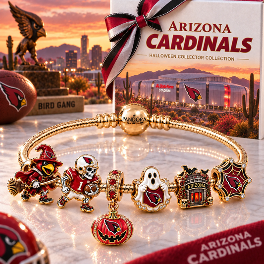 Premium NFL AC Halloween Gold Charm Bracelet Set V4