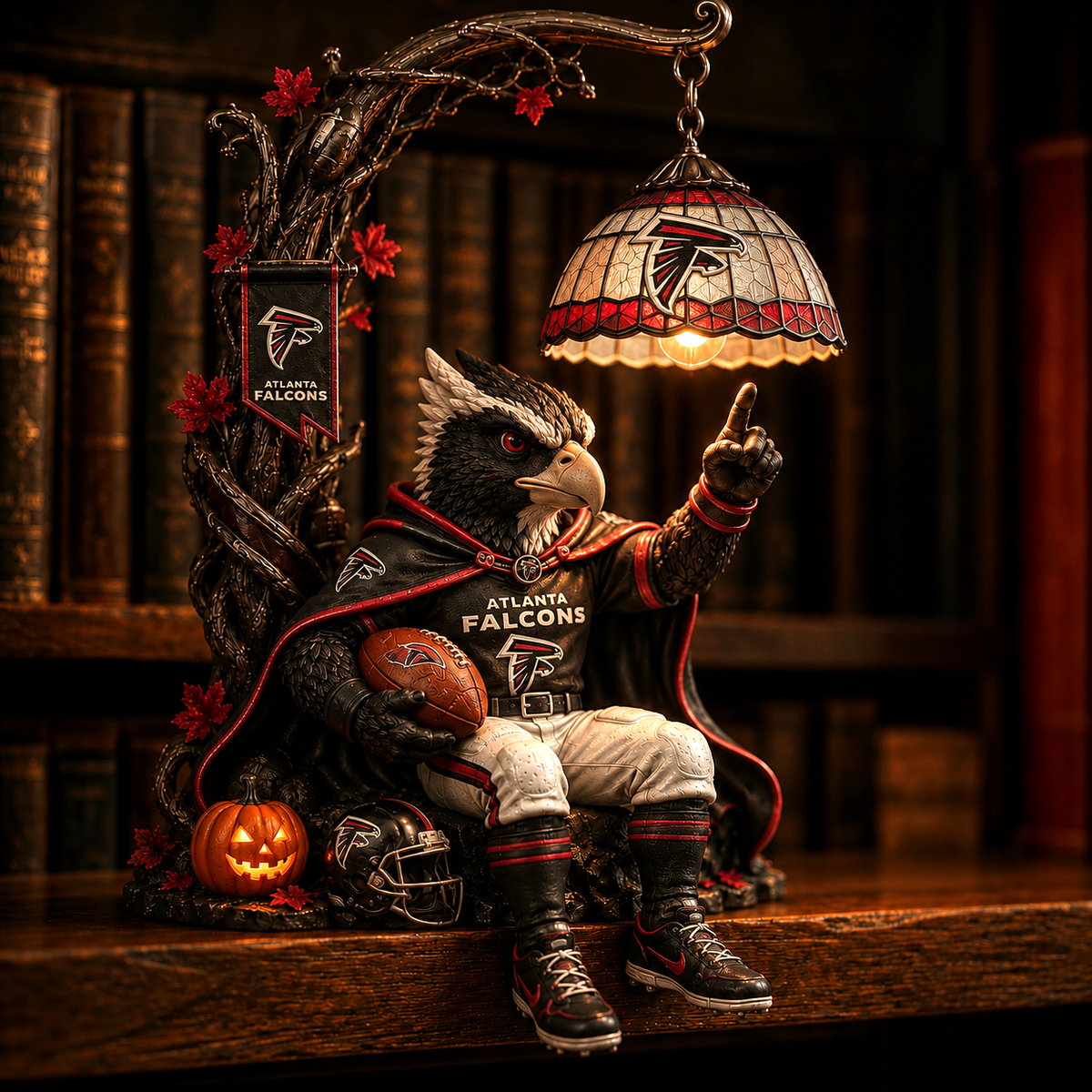 Premium NFL AF Halloween Bookshelf Figurines Lamp