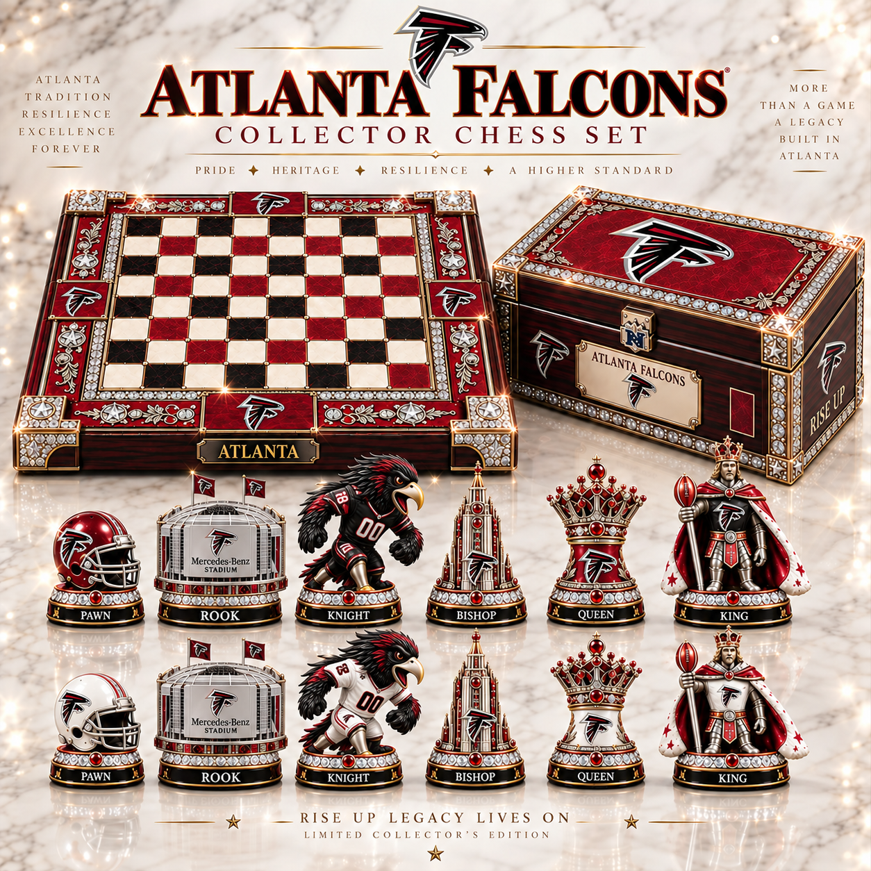 Premium NFL AF Heritage Collector Chess Set V2