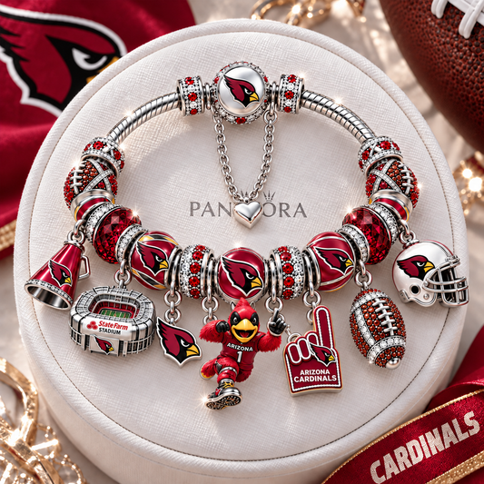 Premium NFL ARI Charm Bracelet Set V2