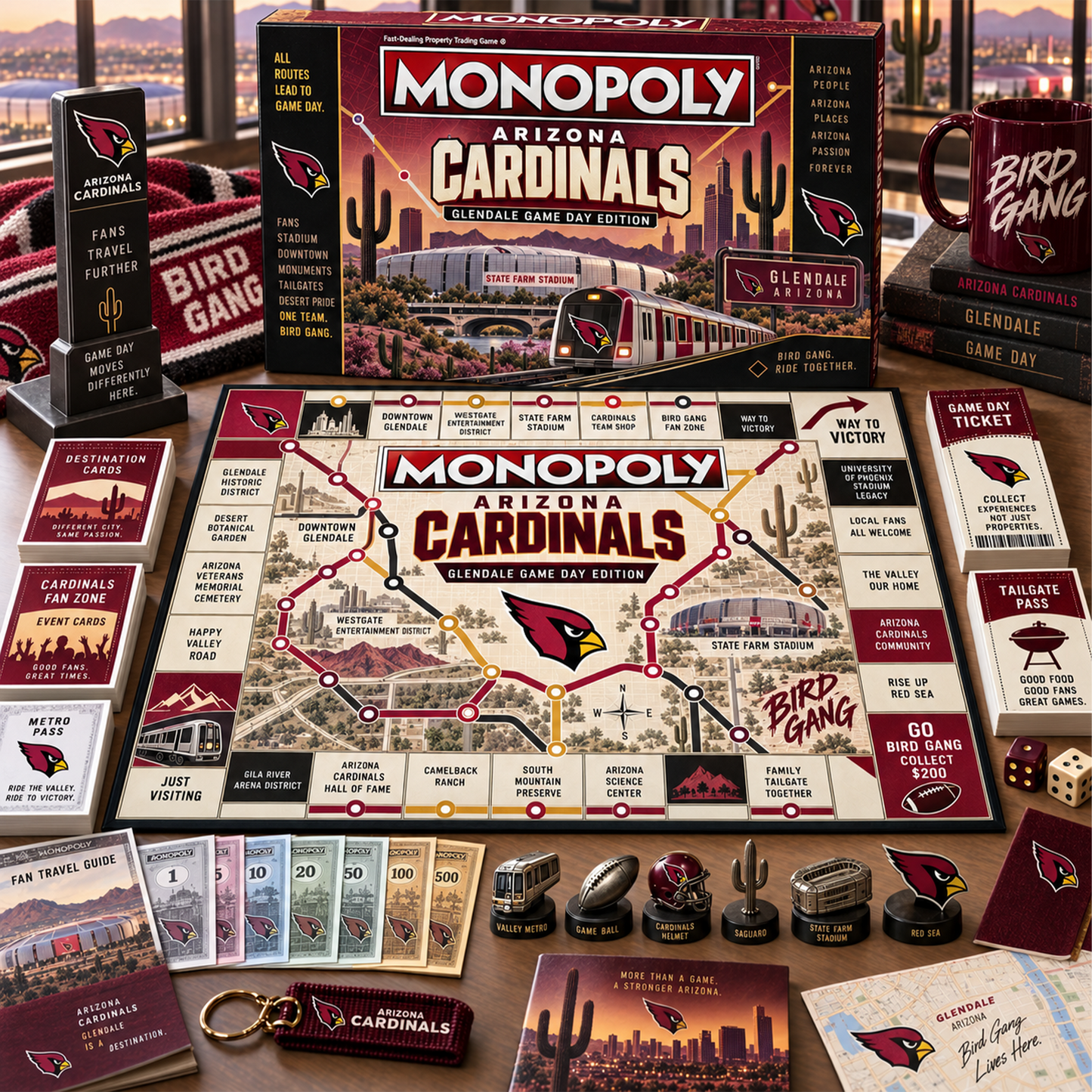 Premium NFL ARI Metro Game Day Collector’s Edition Board Game V13