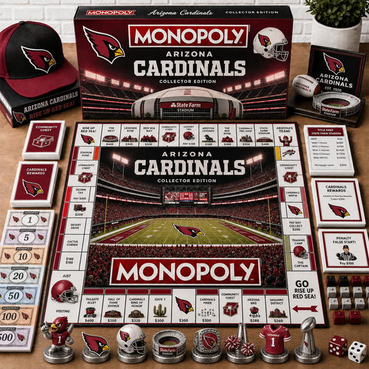 Premium NFL ARI Monopoly Collector Edition Board Game