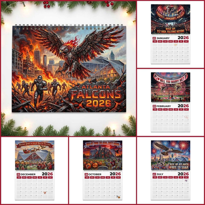 Premium NFL ATL 2026 Calendar V2 NMD 051225 TTV