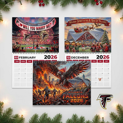Premium NFL ATL 2026 Calendar V2 NMD 051225 TTV