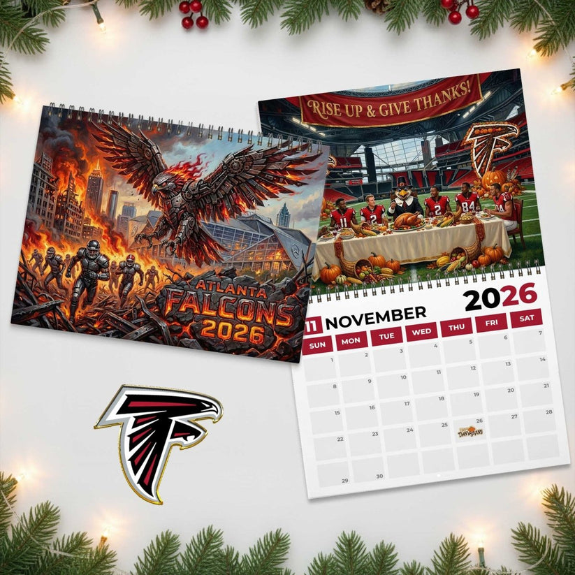 Premium NFL ATL 2026 Calendar V2 NMD 051225 TTV