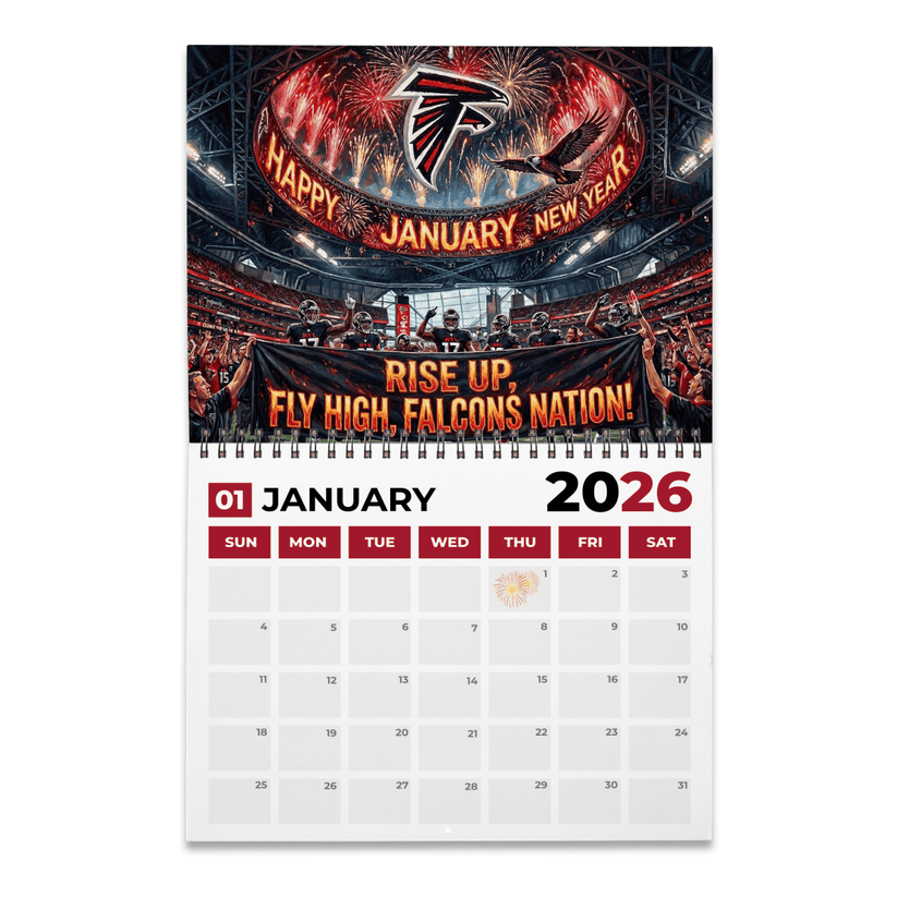 Premium NFL ATL 2026 Calendar V2 NMD 051225 TTV