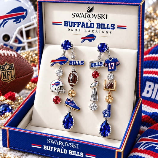 Premium NFL BUF Dangle Earrings