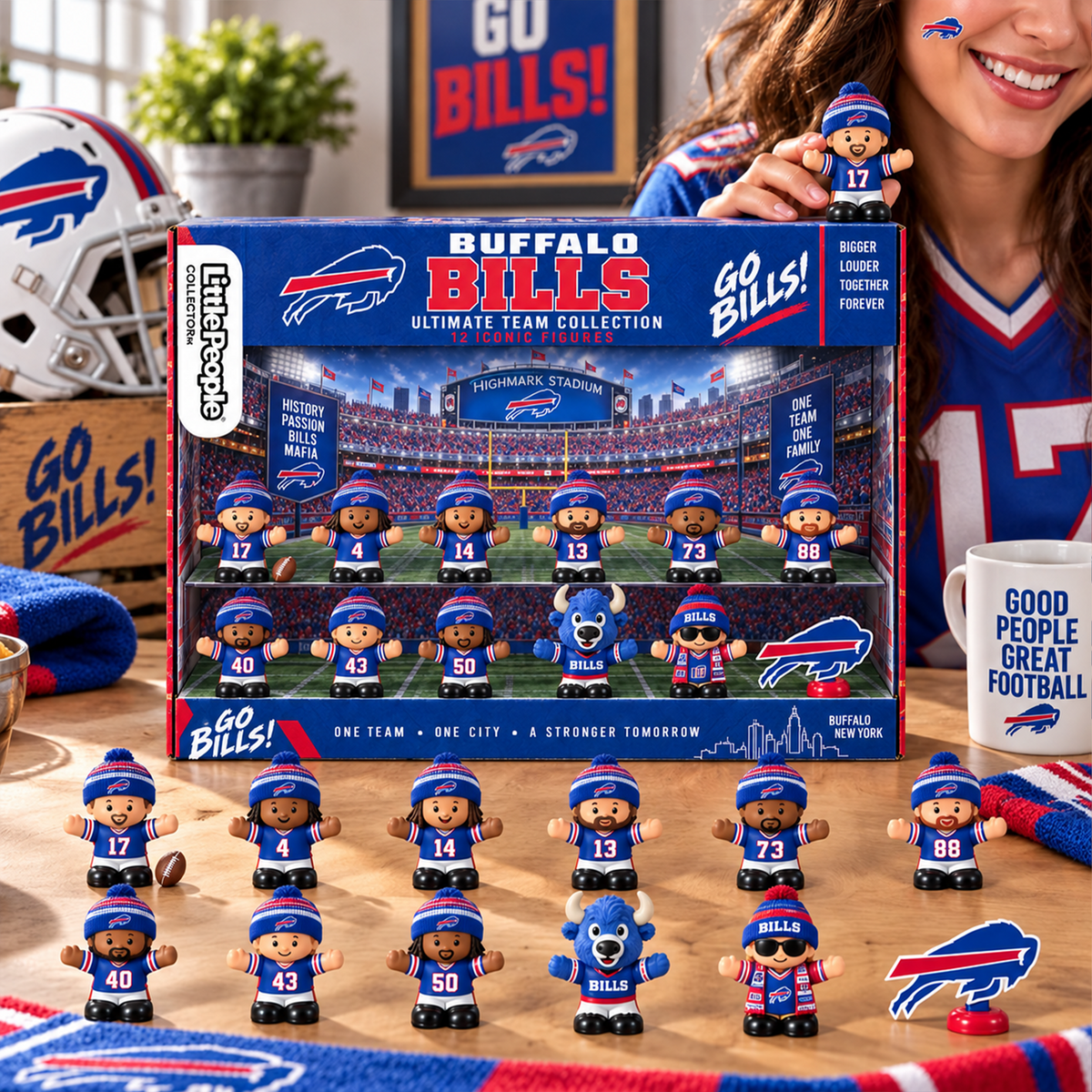 Premium NFL BUF Littel People Collector Set
