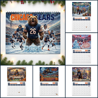 Premium NFL CHI 2026 Calendar V2 NMD 051225 TTV