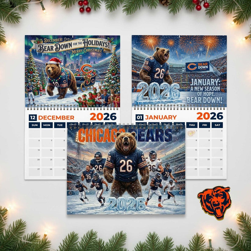 Premium NFL CHI 2026 Calendar V2 NMD 051225 TTV