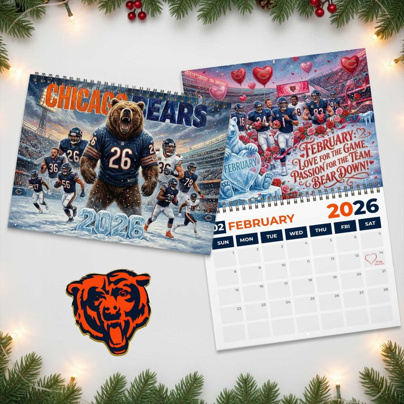 Premium NFL CHI 2026 Calendar V2 NMD 051225 TTV
