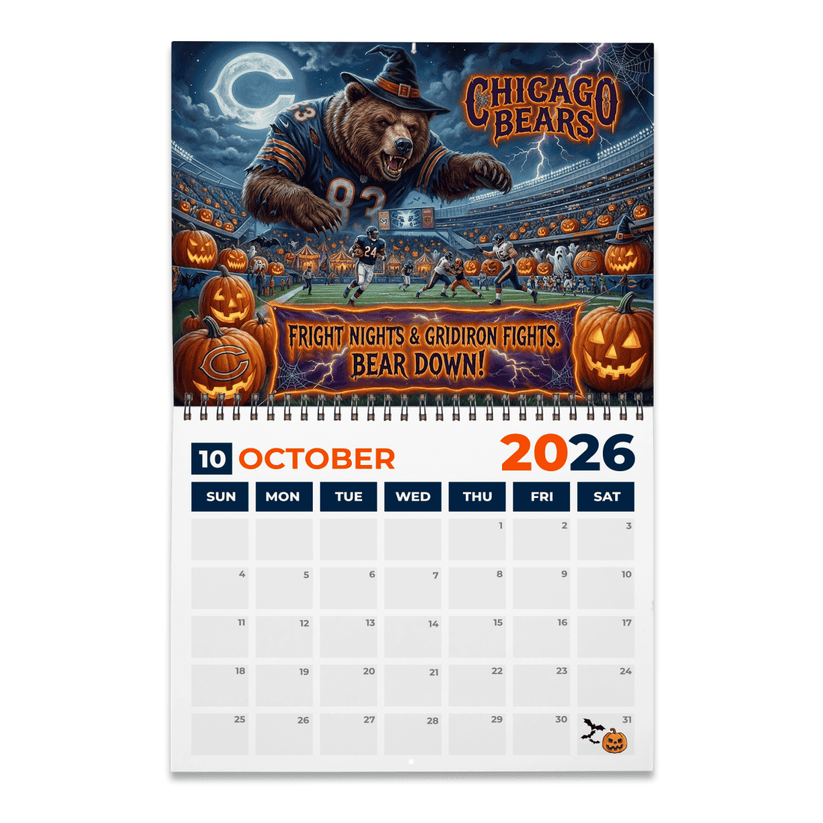 Premium NFL CHI 2026 Calendar V2 NMD 051225 TTV