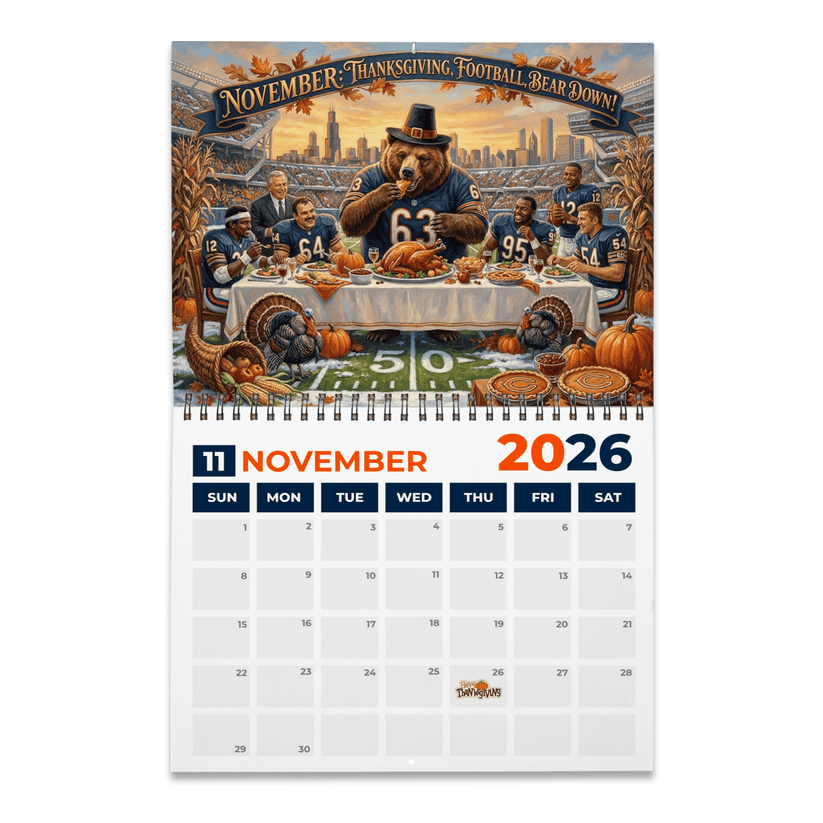 Premium NFL CHI 2026 Calendar V2 NMD 051225 TTV