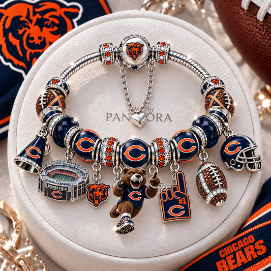 Premium NFL CHI Charm Bracelet Set V2
