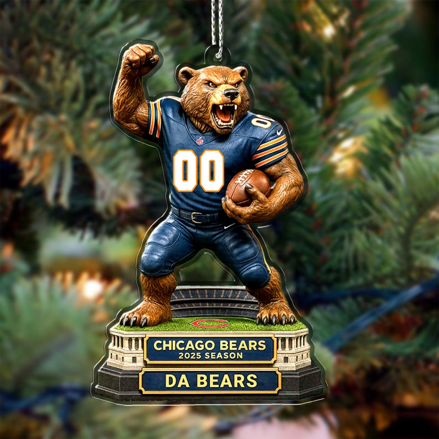 Premium NFL CHI Chrismast Ornament V4 NMD TTV