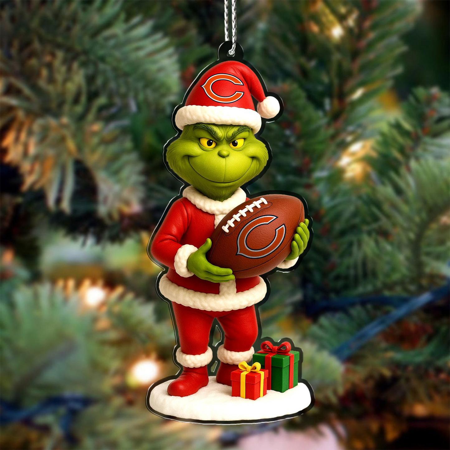 Premium NFL CHI Chrismast Ornament V4 NMD TTV
