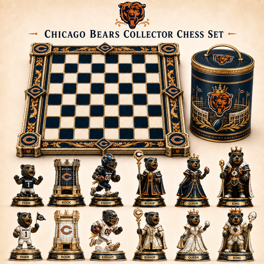 Premium NFL CHI Collector Chess Set