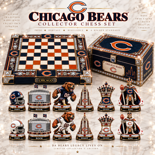 Premium NFL CHI Heritage Collector Chess Set V2