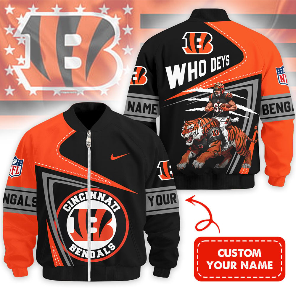 Premium NFL CIN Bomber Jacket V1 NMD NHM